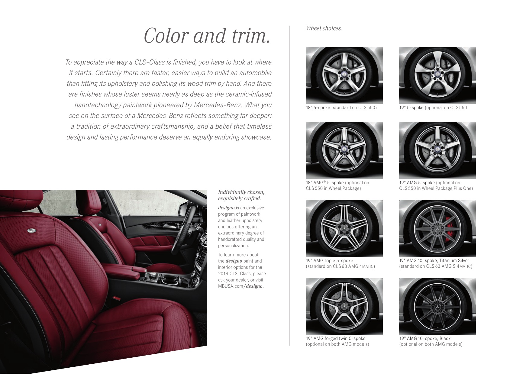 2014 Mercedes-Benz CLS-Class Brochure Page 4